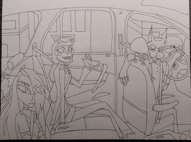 Vaggie, Charlie, and Husk - 6/18/2023